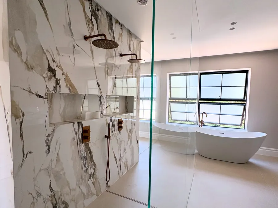 Interior of a new-build home mid second-fix electrical installation