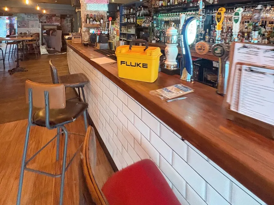 Another frame from the Camden Bar — smoke alarms & emergency lighting post