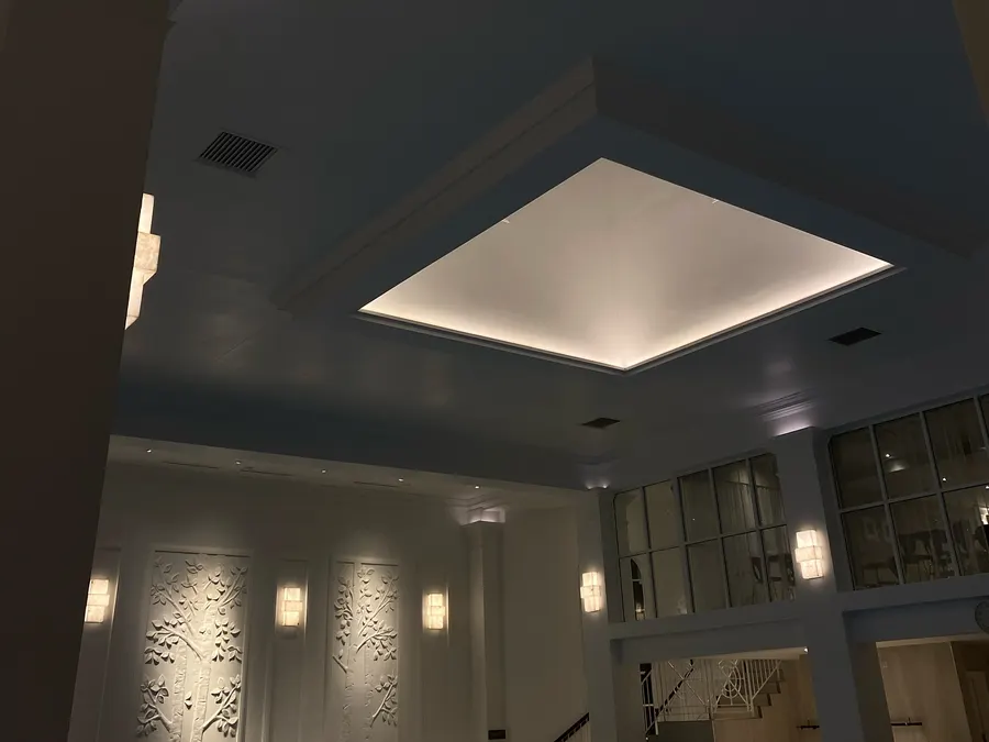Another frame from the Chewton Glen spa — electrical installation & pool lighting post