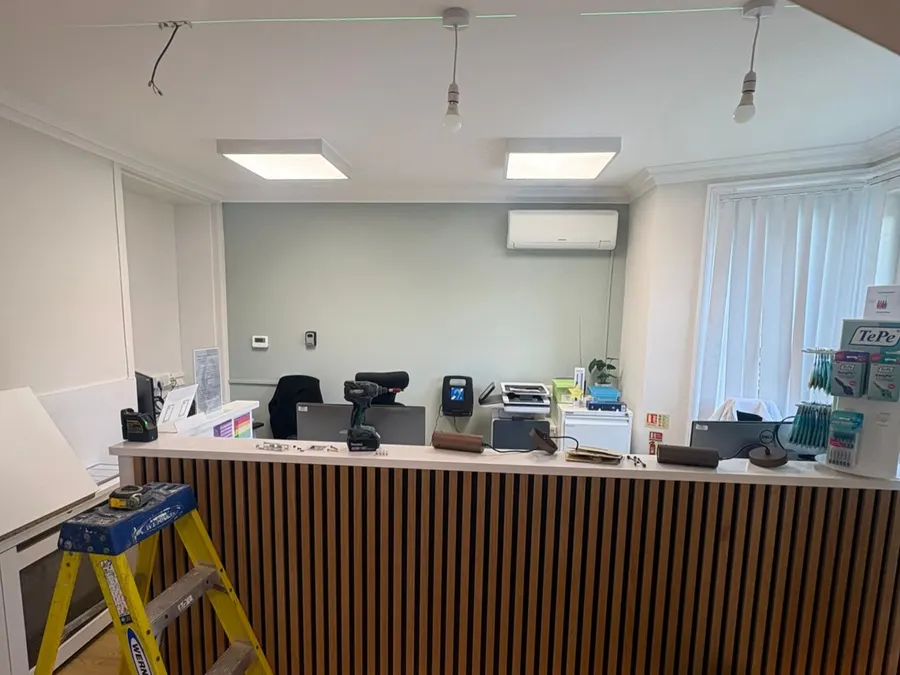 Another frame from the Dental practice electrical works post