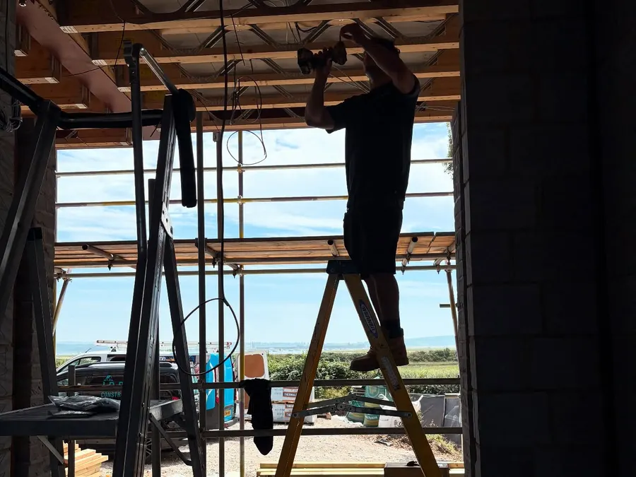 Another frame from the First fix for J R Baker Construction post