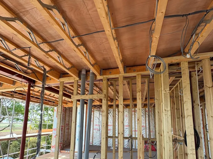 Another frame from the First fix for J R Baker Construction post